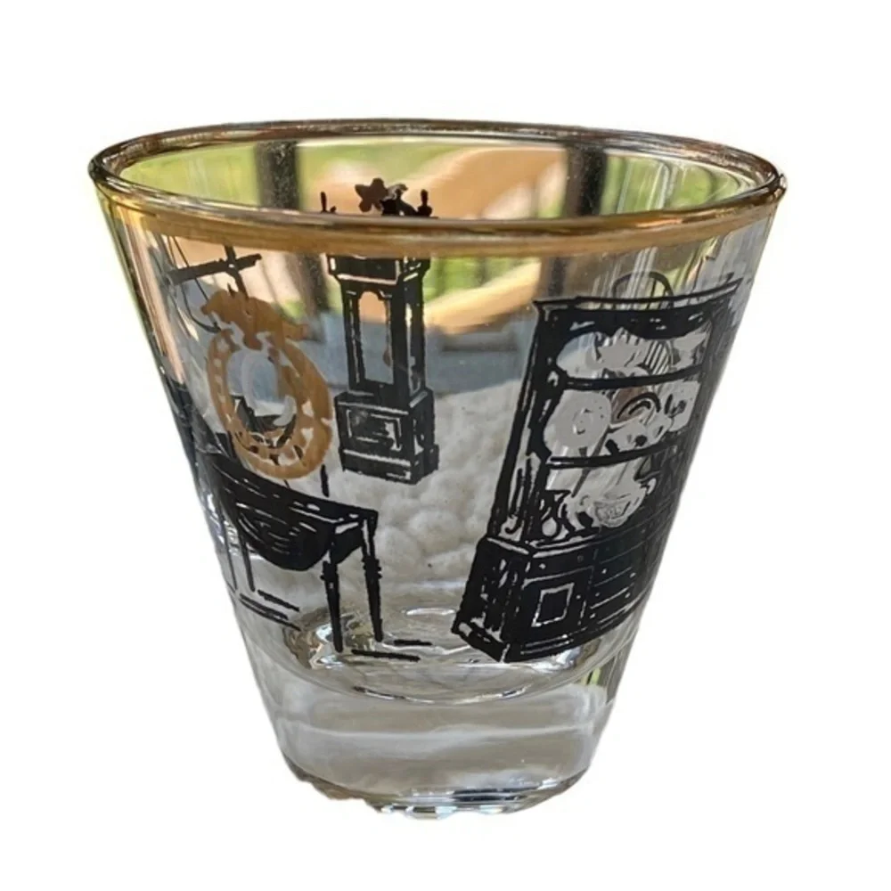 Mid Century Modern Curio Libbey Shot Glasses